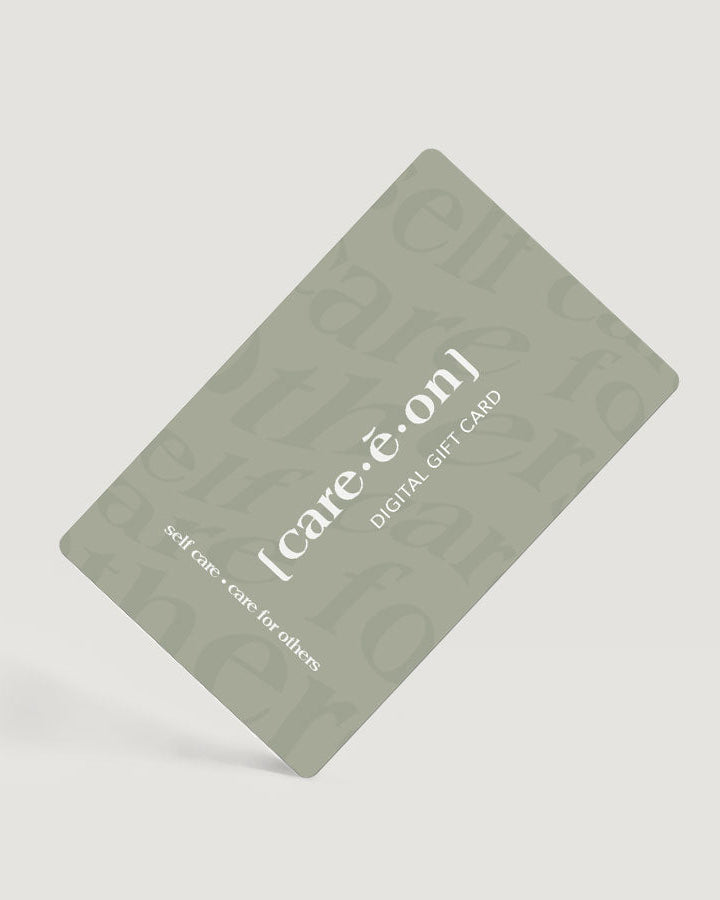 Digital rendering of Care.ē.on gift card
